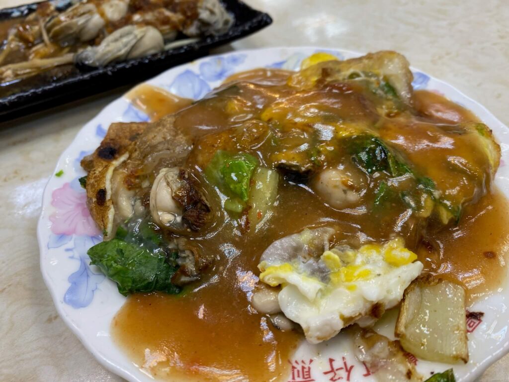 牡蠣煎は牡蠣オムレツ