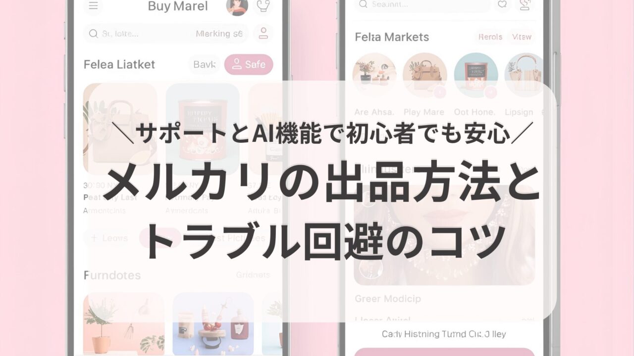 ぷけこブログ【初心者向け】主婦でも安心！メルカリの出品方法とトラブル回避のコツ