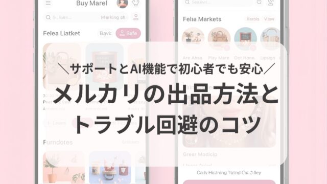 ぷけこブログ【初心者向け】主婦でも安心！メルカリの出品方法とトラブル回避のコツ