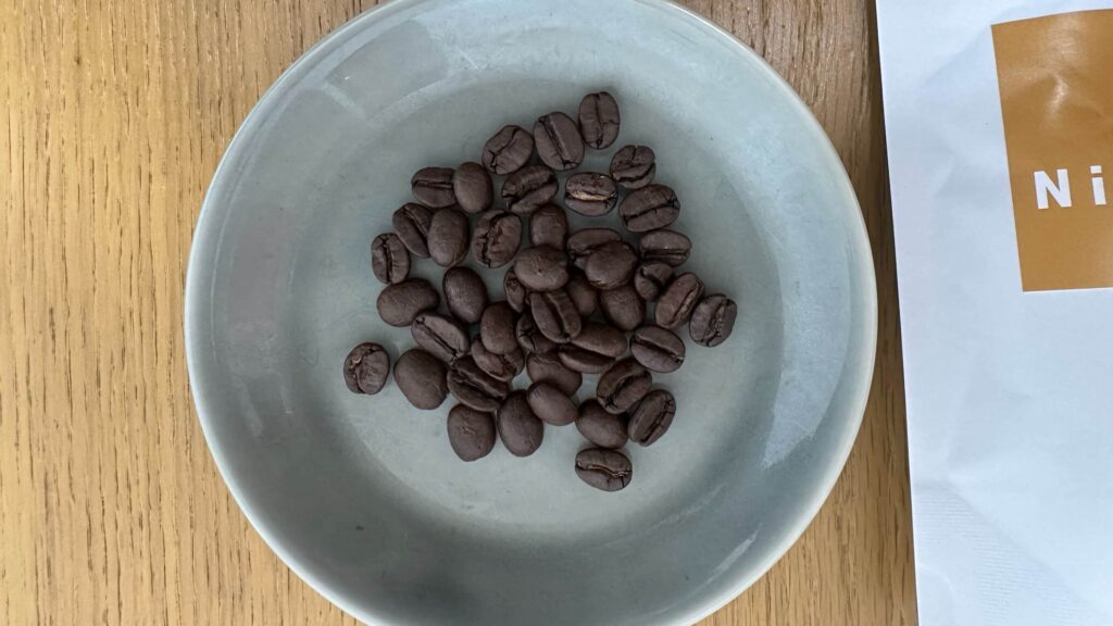 Nif coffeeのコーヒー豆は本当に豆が美しい