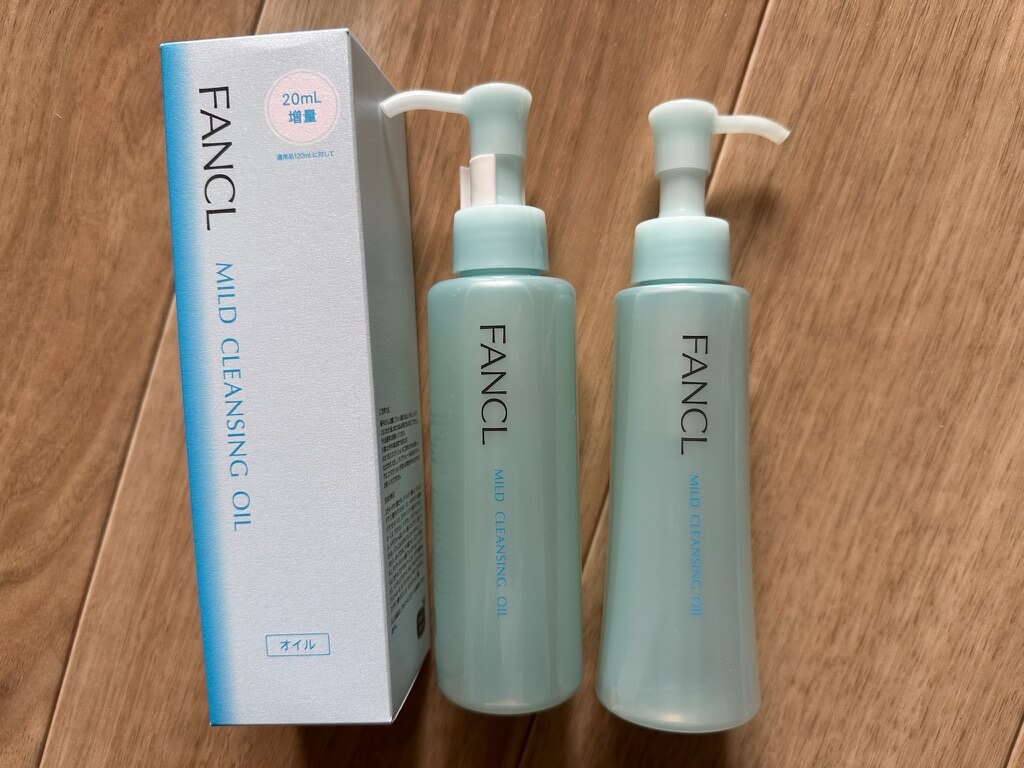 ファンケルのマイルドクレンジング、通常サイズと増量サイズ