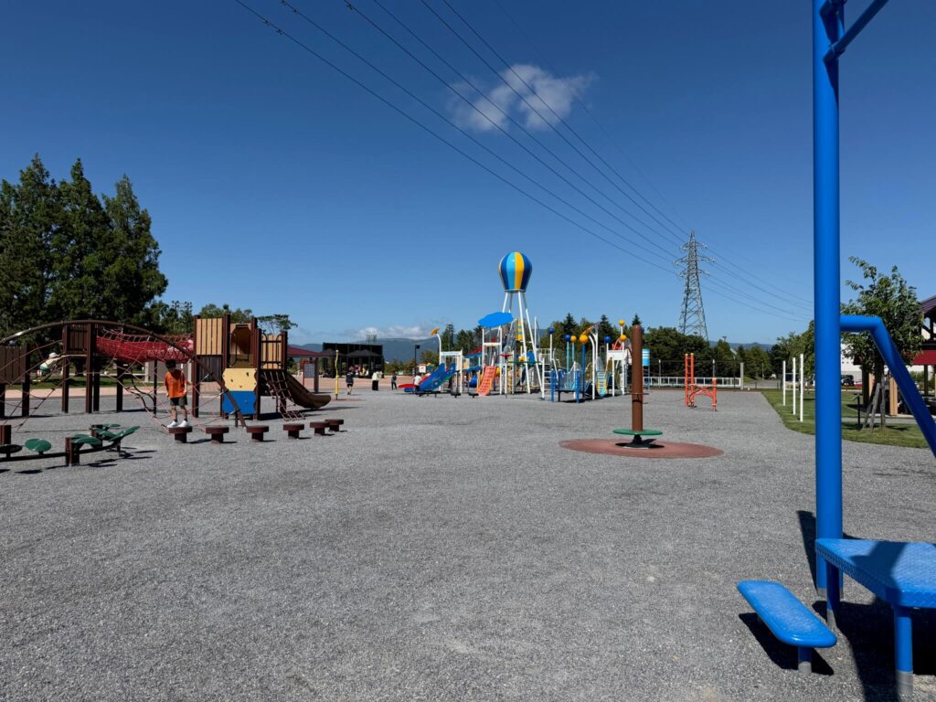 新しい北斗市運動公園で楽しむ